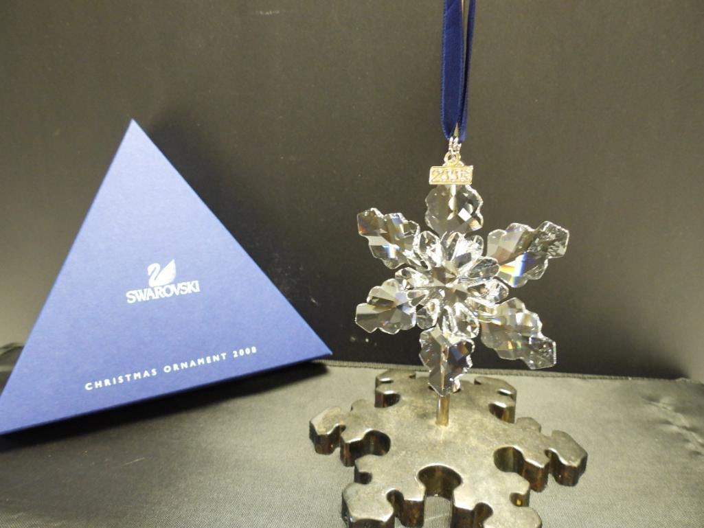 2008 Swarovski Crystal Ornament Annual snowflake ornament in the box (1 of 2)