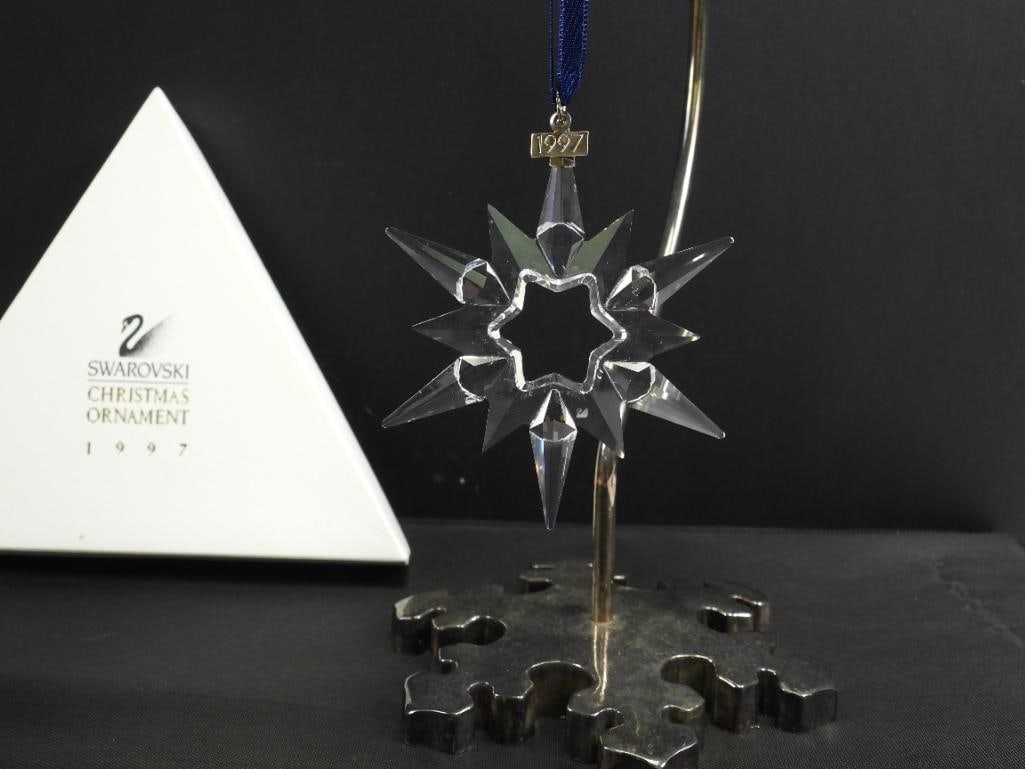 1997 Swarovski Crystal Ornament Annual snowflake ornament in the box (1 of 2)