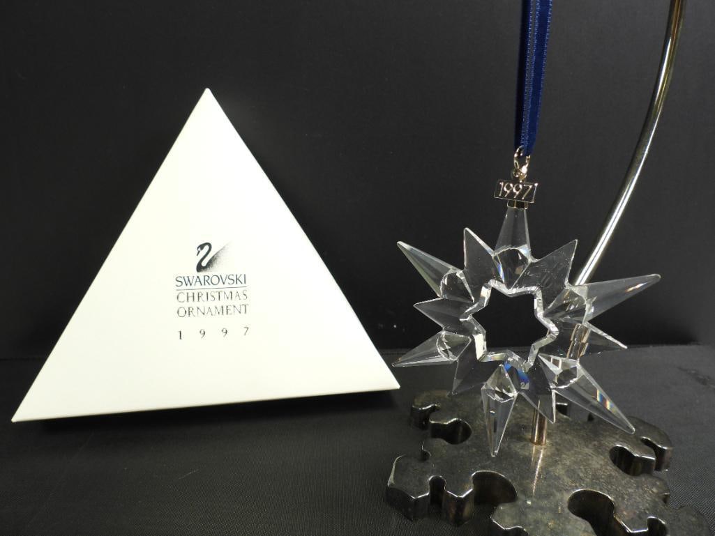 1997 Swarovski Crystal Ornament Annual snowflake ornament in the box (1 of 2)