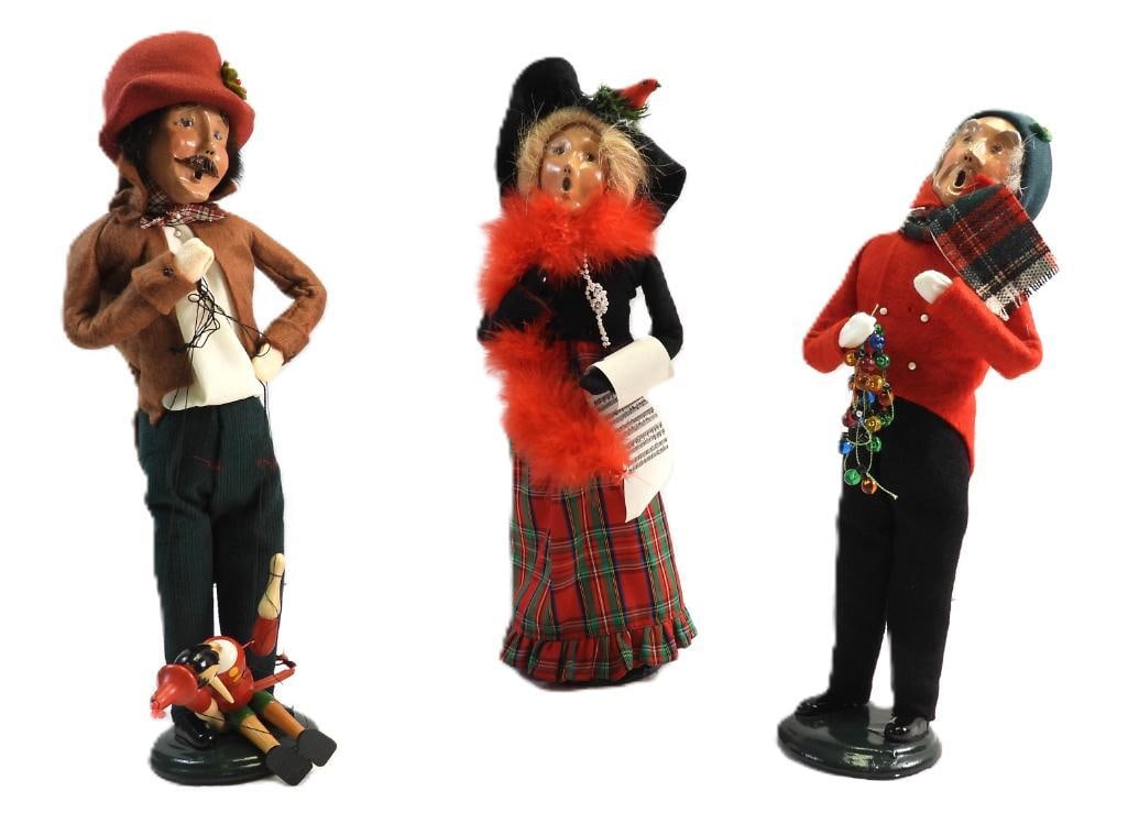 NEW Old stock Lot of 3 Byers Choice Ltd. Carolers, 1996 (1 of 11)