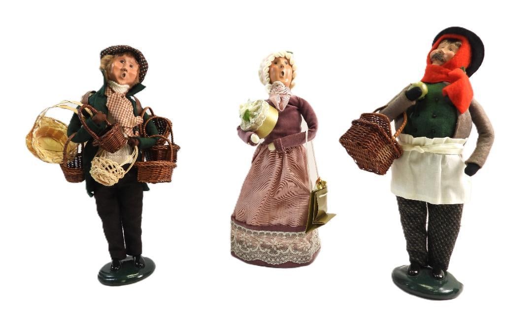 NEW Old stock Lot of 3 Byers Choice Ltd. Carolers, 1999 (1 of 9)