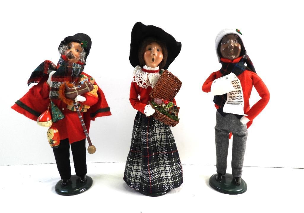 NEW Old stock Lot of 3 Byers Choice Ltd. Carolers, 1997 (1 of 13)