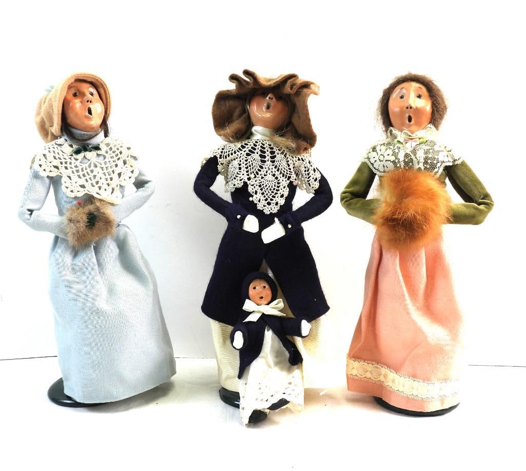 NEW Old stock Lot of 3 Byers Choice Ltd. Carolers, 1986,1988,1992 (1 of 14)