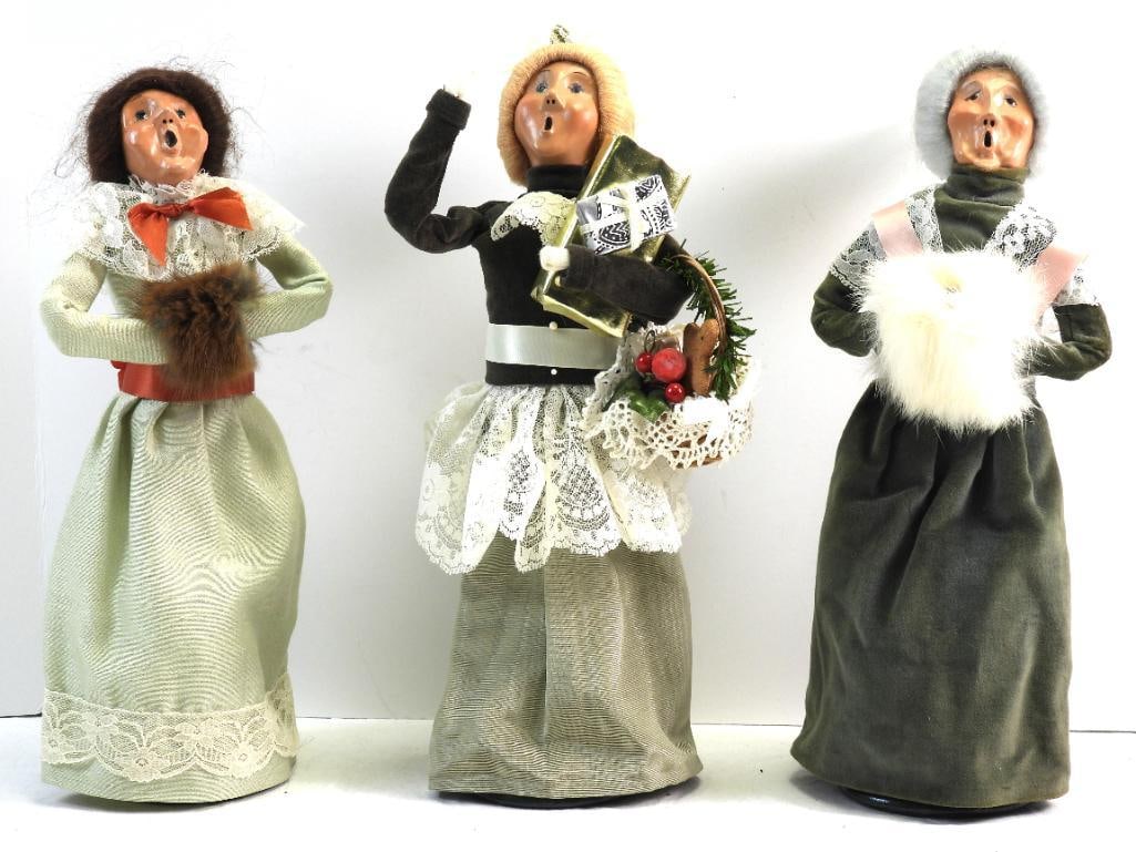 NEW Old stock Lot of 3 Byers Choice Ltd. Carolers, 1988,1997 (1 of 13)