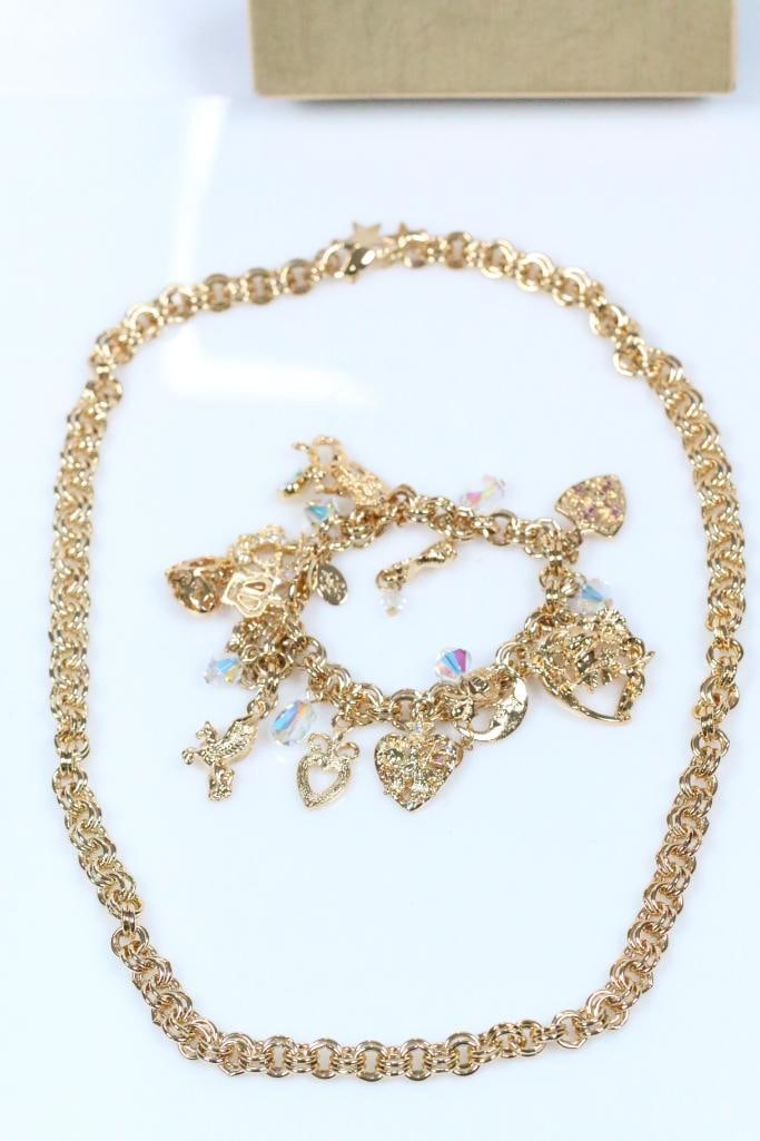 NEW Kirks and Folly Necklace Charm Bracelet convertible 2 piece (1 of 13)