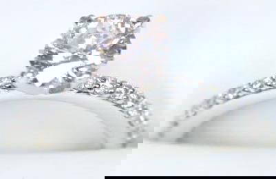 Brilliant Earth 18kt White Gold 1.14 Lab Created FLAWLESS Diamond Engagement Ring Pd. $5,000.00