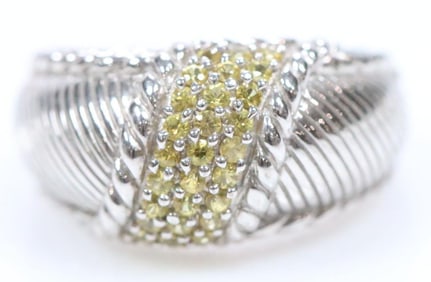 NEW Judith Ripka Sterling Silver citrine Ring