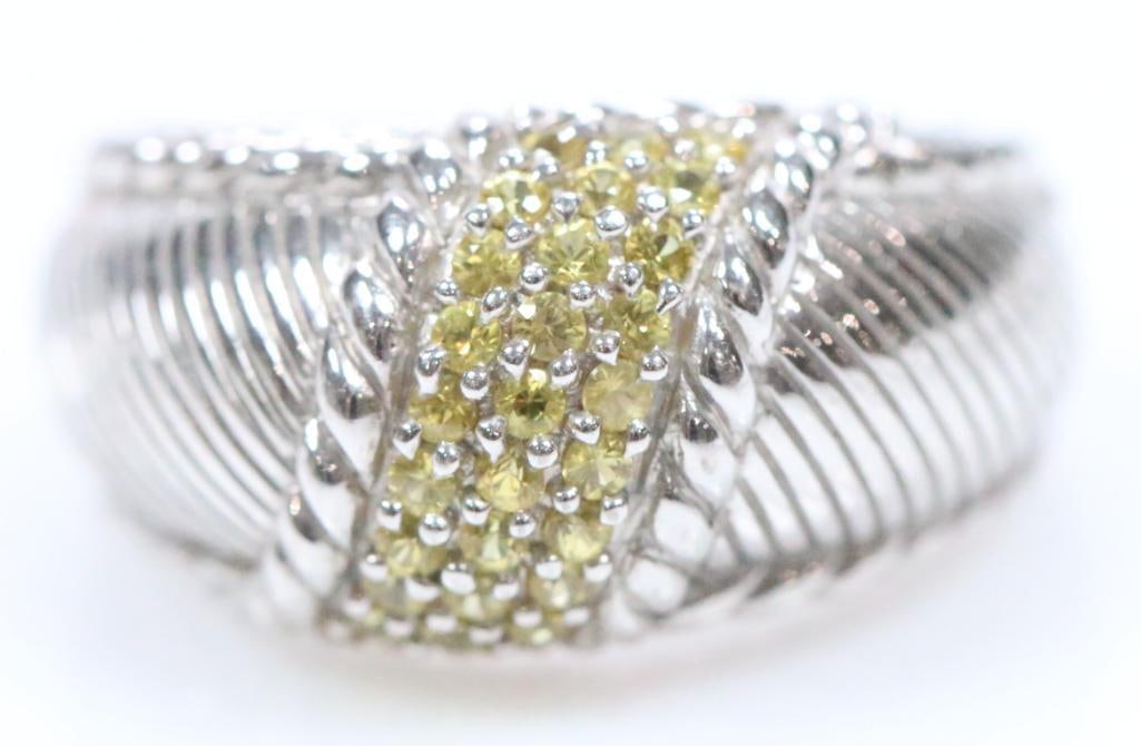 NEW Judith Ripka Sterling Silver citrine Ring (1 of 7)