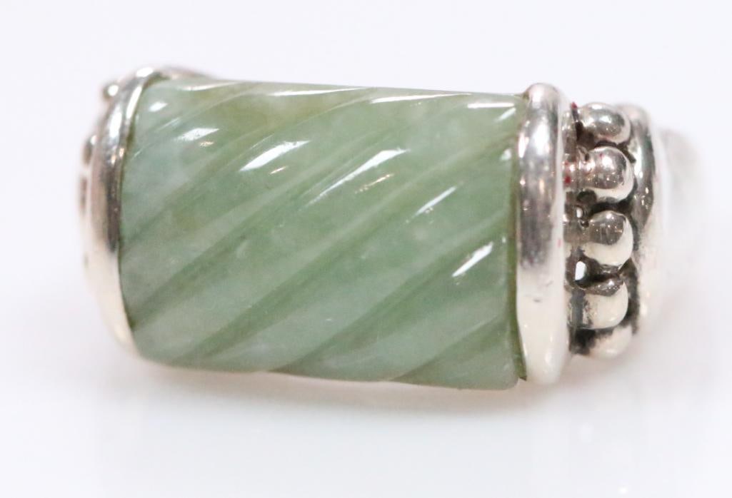 VINTAGE Judith Ripka Sterling Silver Green Jade (1 of 8)