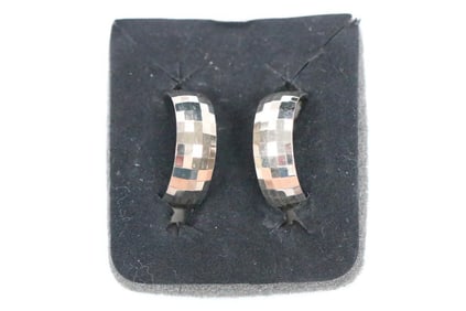 New Sterling Silver Hoop Earrings