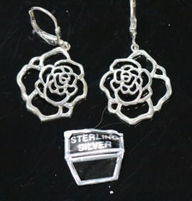 NEW Sterling Silver Drop Earrings