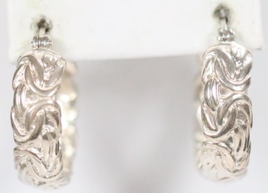 NEW Sterling Silver Hoop Earrings
