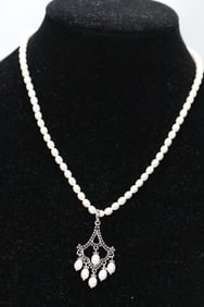 NEW Honora Freshwater and Sterling Silver Pearl Necklace