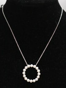 NEW WITH TAGS Honora Sterling Silver and Freshwater pearl Necklace
