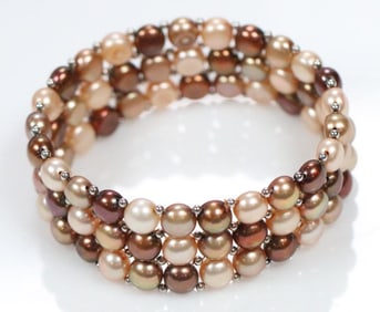 NEW Honora Freshwater Pearl 3 Strand Bracelet