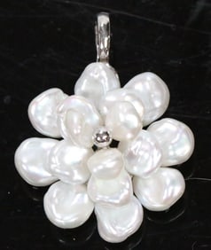 NEW Honora Freshwater Pearl and Sterling Silver Pendant