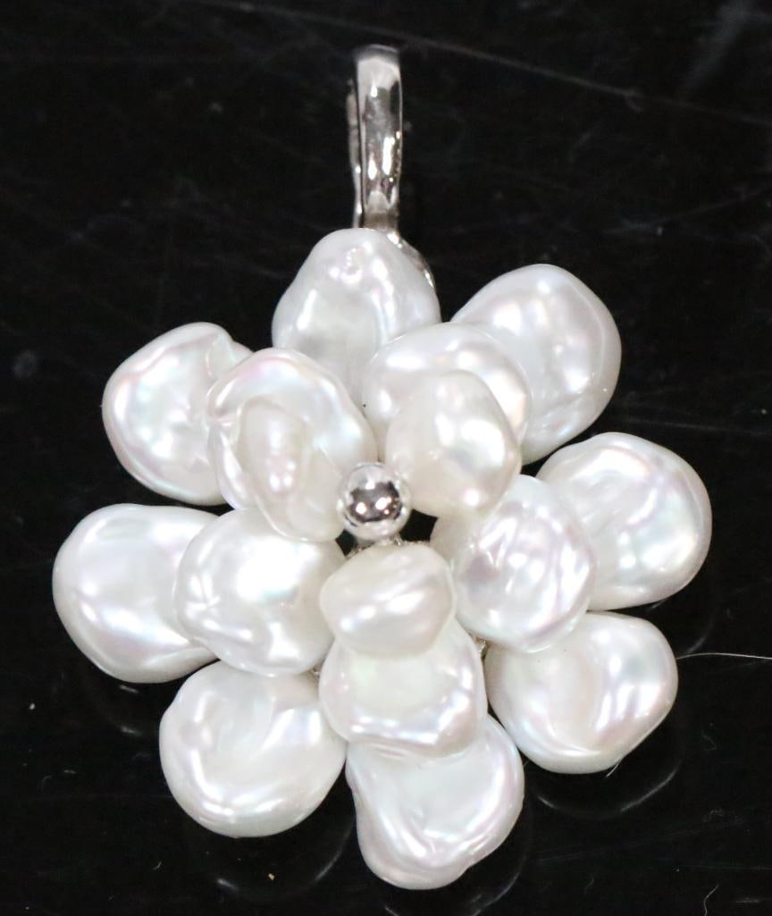 NEW Honora Freshwater Pearl and Sterling Silver Pendant (1 of 2)