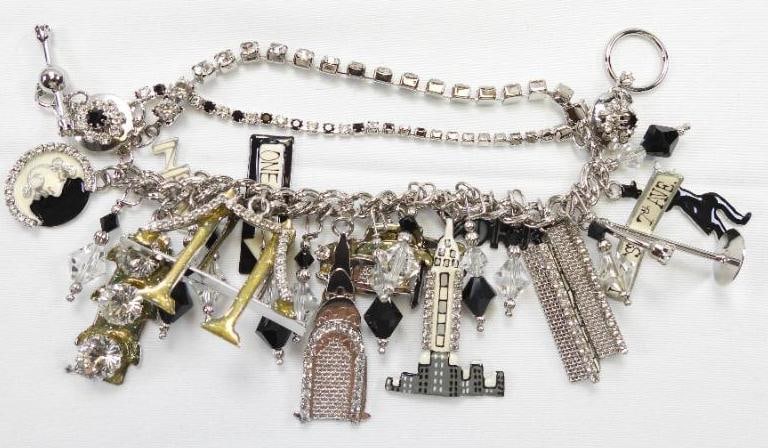 Lunch at The Ritz USA Silver Plated Bracelet, "City Light Lunch Bracelet" (1 of 7)