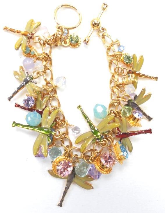 Lunch at The Ritz USA 22KT Gold Plated Dragonfly Bracelet (1 of 3)