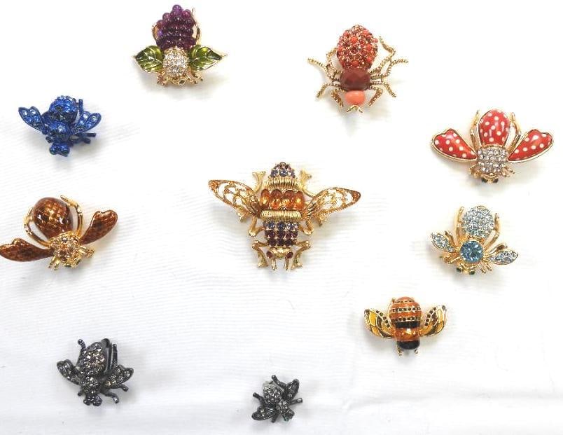 Joan Rivers Bee Brooches, LOT OF 10! (1 of 11)