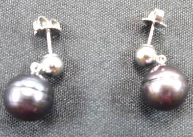NEW Honora Sterling Silver genuine freshwater cultured pearl earrings (1 of 2)