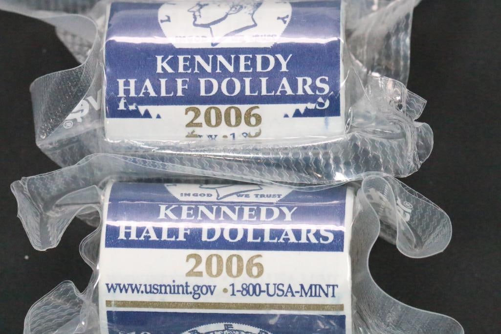 (2) Rolls 2006 Uncirculated Kennedy Half Dollar Coins (1 of 1)