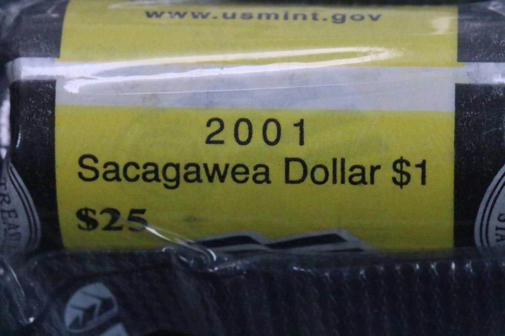 UNITED STATES MINT 2001 Sacagawea Dollar Uncirculated $1 Dollar Coins (1 of 3)