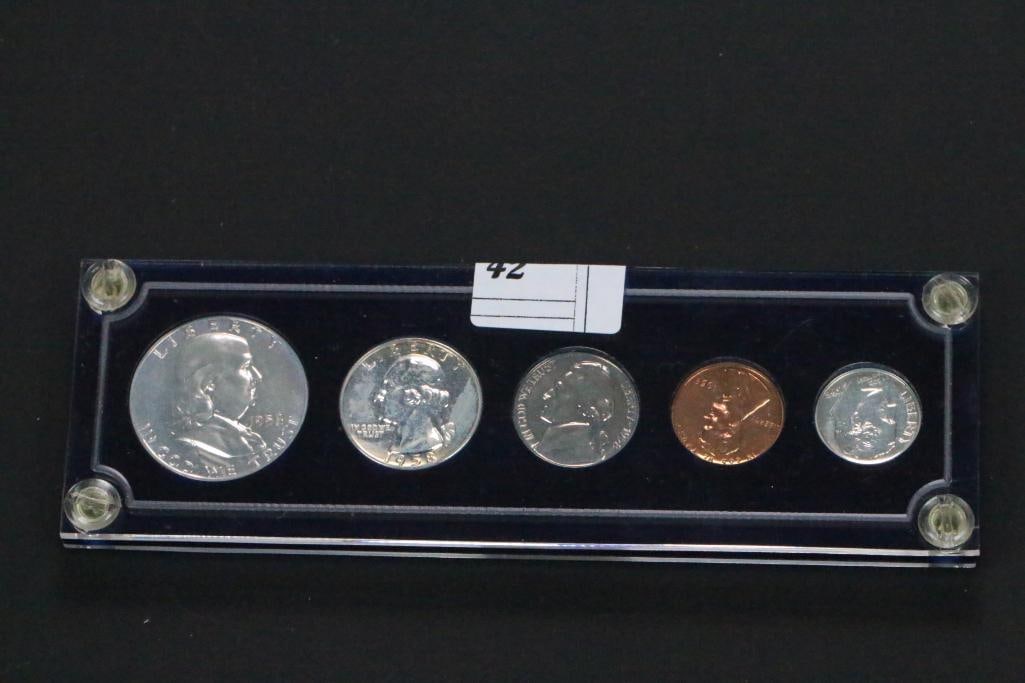 1958 Brilliant Uncirculated 5 Coin Set in Case (1 of 6)