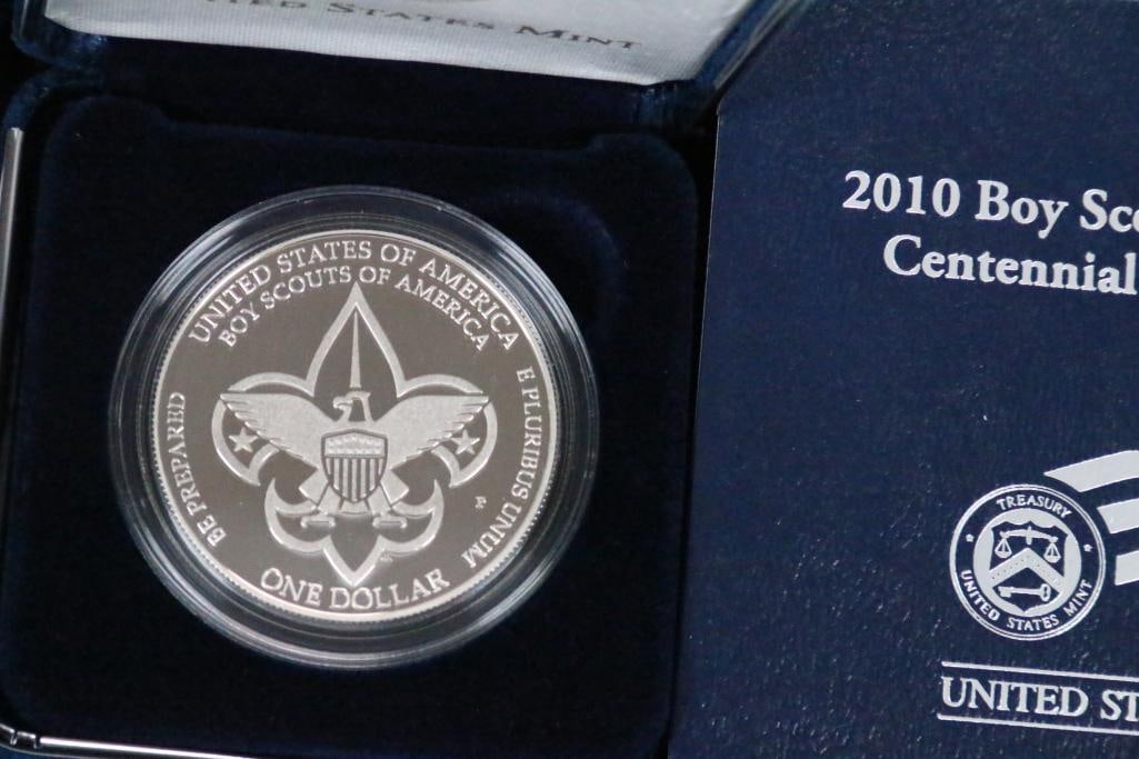 United States Mint 2010 Boy scouts of America Centennial Proof Silver Dollar (1 of 5)