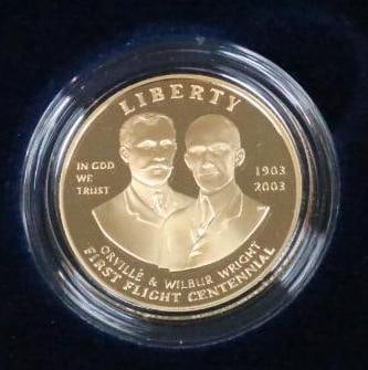 2004 W First Flight uncirculated PROOF GOLD TEN DOLLAR COIN (1 of 8)