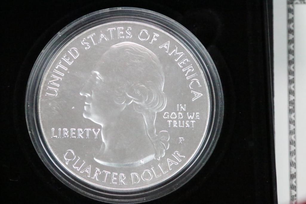 2010 P America the Beautiful Five Ounce Silver Uncirculated Coin Hot Springs National Park (1 of 6)
