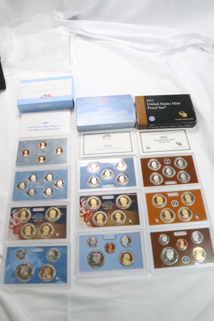 (3) United States Mint Proof Sets 2009, 2010, 2011 (1 of 4)