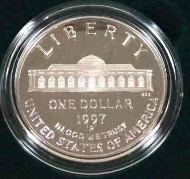 1997 P United States Botanic Garden Proof Silver Dollar Coin (1 of 6)