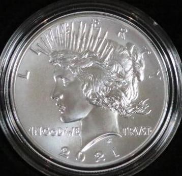 2021 P Uncirculated Peace Dollar United States Mint (1 of 4)