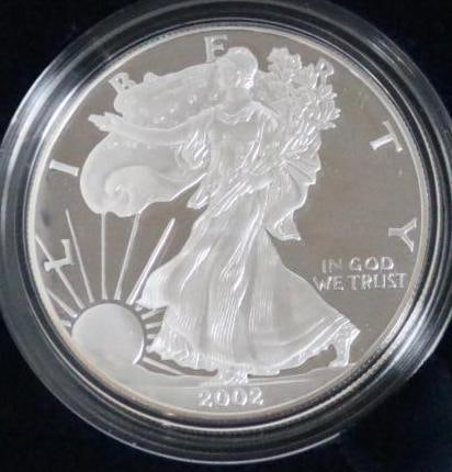 2002 W American Eagle One Ounce Proof Silver Bullion Coin (1 of 6)