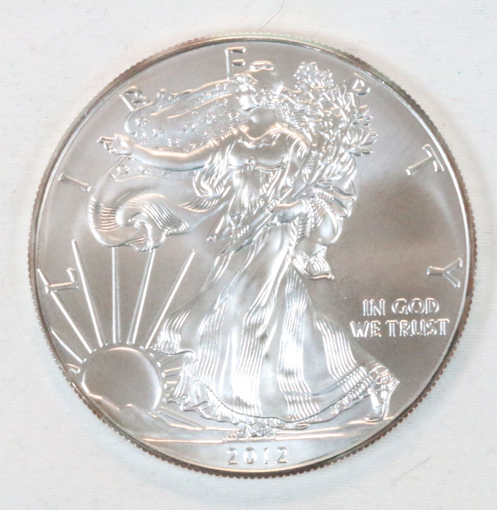 2012 American Eagle One Dollar Coin 1oz No mint mark. (1 of 2)