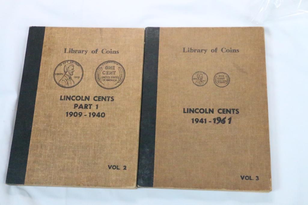 Library of coins Lincoln Cents Wheat Pennies 1909-1961 2 volumes (1 of 13)
