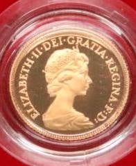 1980 Proof Half Sovereign 22kt Gold Royal Mint Coin (1 of 8)