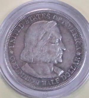 United States Mint 2020 $1 Reverse Proof Coin plus Columbian Exposition Silver Half Dollar (1 of 8)