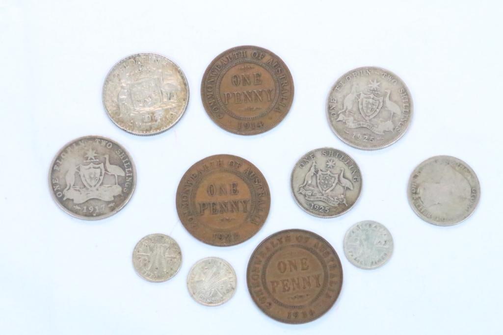 (11) Australian Older coins 1911-1936: Numismatic. (11) Australian Older coins 1911-1936 PLEASE See pictures for additional details.