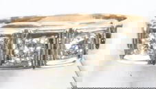Vintage 14KT  Gold 3 natural mined diamond Ring 7.4 grams.