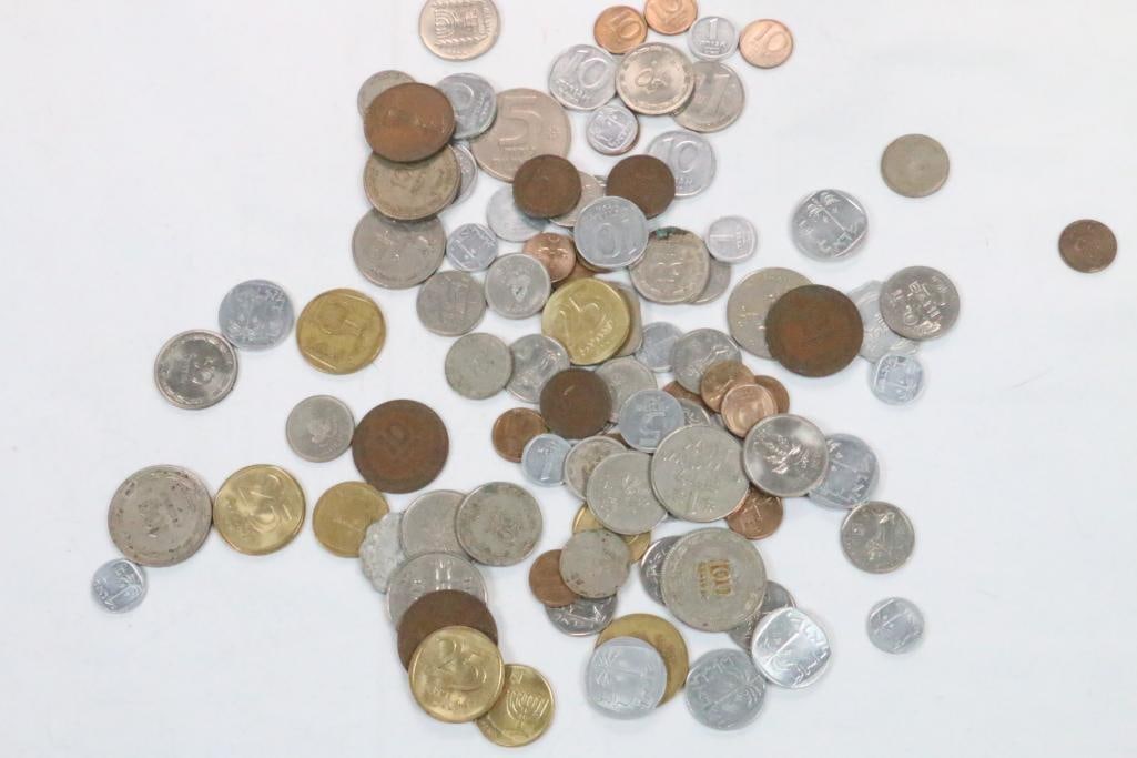 (100) Foreign Coins Israel, Myanmar (1 of 9)