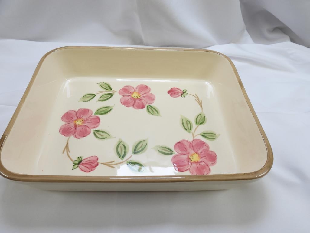 Vintage FRANCISCAN "Desert Rose" Stoneware Baking Dish (1 of 4)