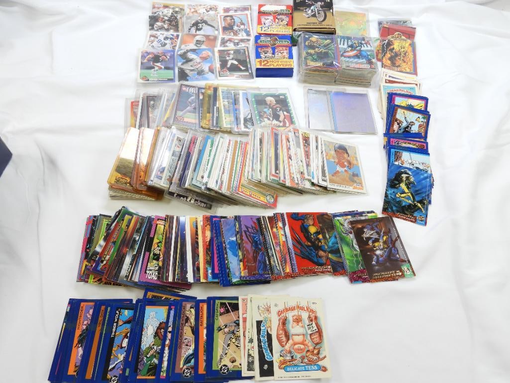 Lot of Collectors Cards Including NFL, MLB, DC, Marvel (1 of 7)