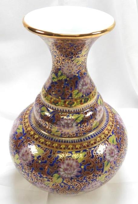 Oriental Gilded Vase from Thailand (1 of 4)