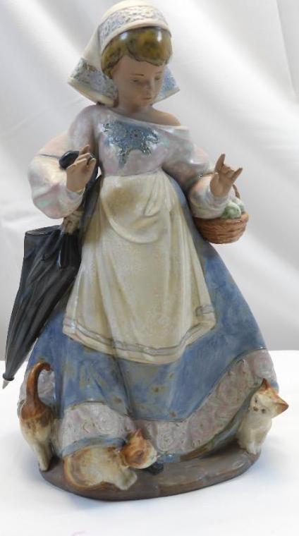 LLADRO Porcelain Figurine, "Underfoot", #2219,  1991, STAMPED AND NUMBERED (1 of 5)