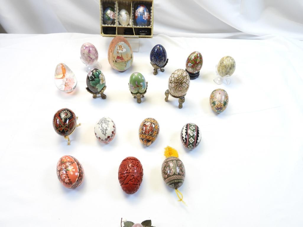 LOT OF 21 Decorative Eggs (1 of 6)