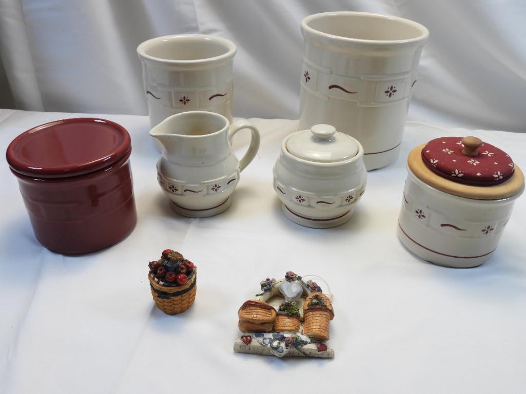 LOT OF LONGABERGER Pottery, 6 Pieces (1 of 5)