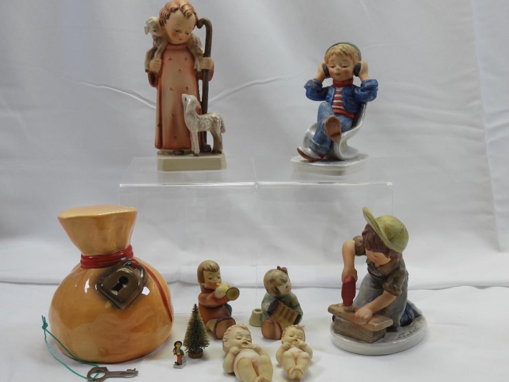 LOT OF 7 M.J HUMMEL Figurines and a Piggy Bank (1 of 7)