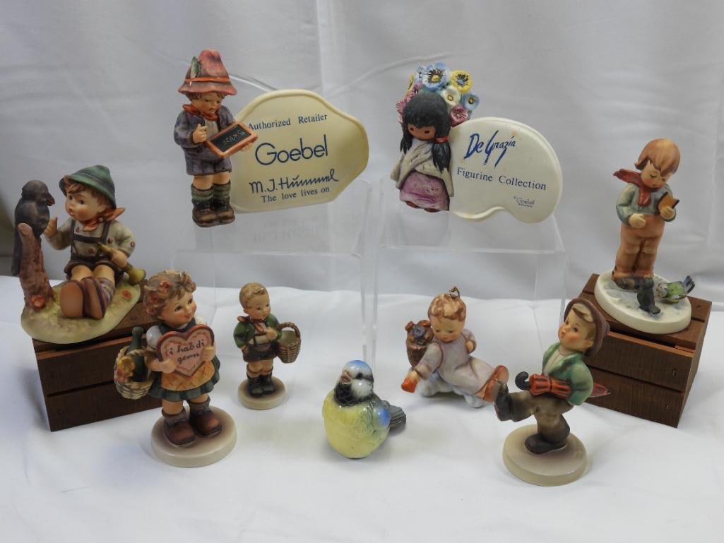 LOT OF 9 GOEBEL M.J. HUMMEL Porcelain Figurines (1 of 5)